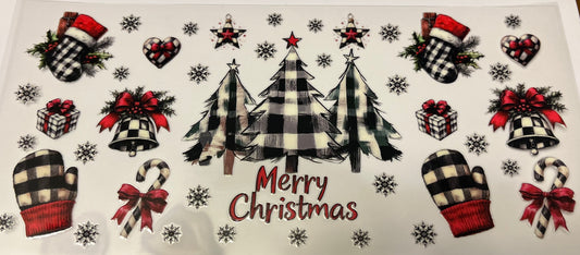 Merry Christmas Black White And Novelty