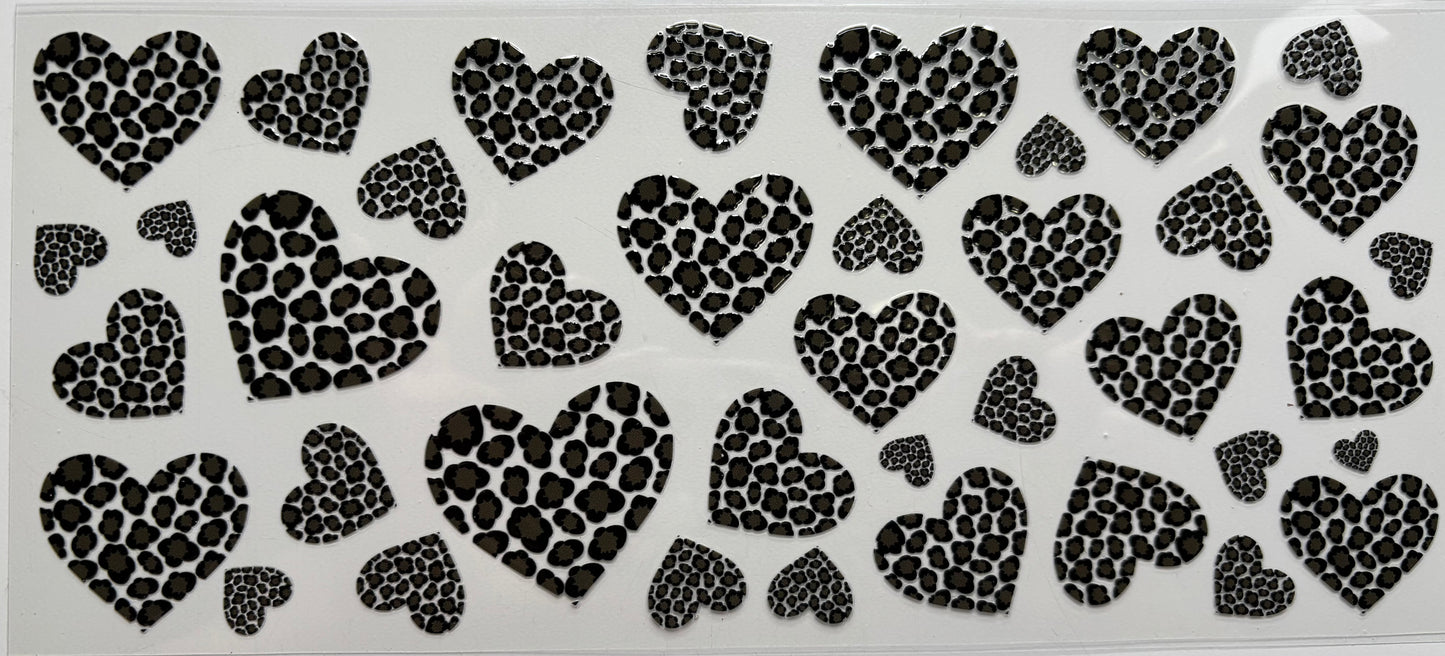 Black Leopard Hearts