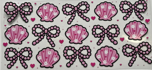 Pink Pearl Bows & Shells
