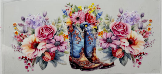 Flower Cowgirl Boots