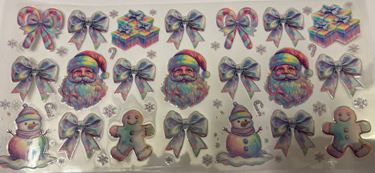 Cotton Candy Vibe Santa & Bows