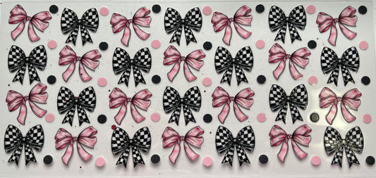 Pink Bows Checkered Bows