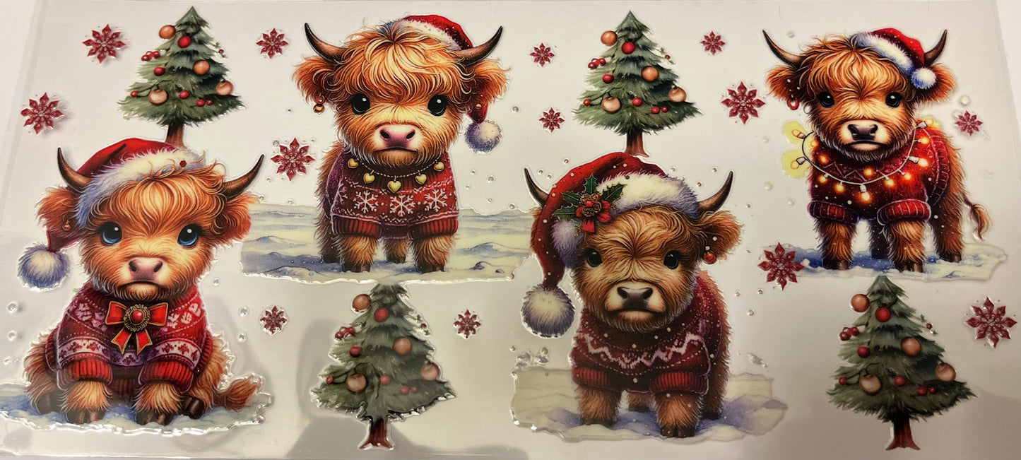 Baby Highland & Christmas Trees