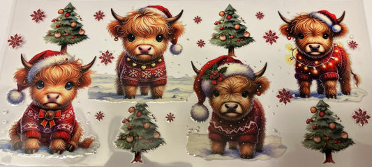 Baby Highland & Christmas Trees