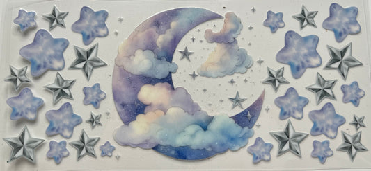 Whimsical Moon & Cloud Stars