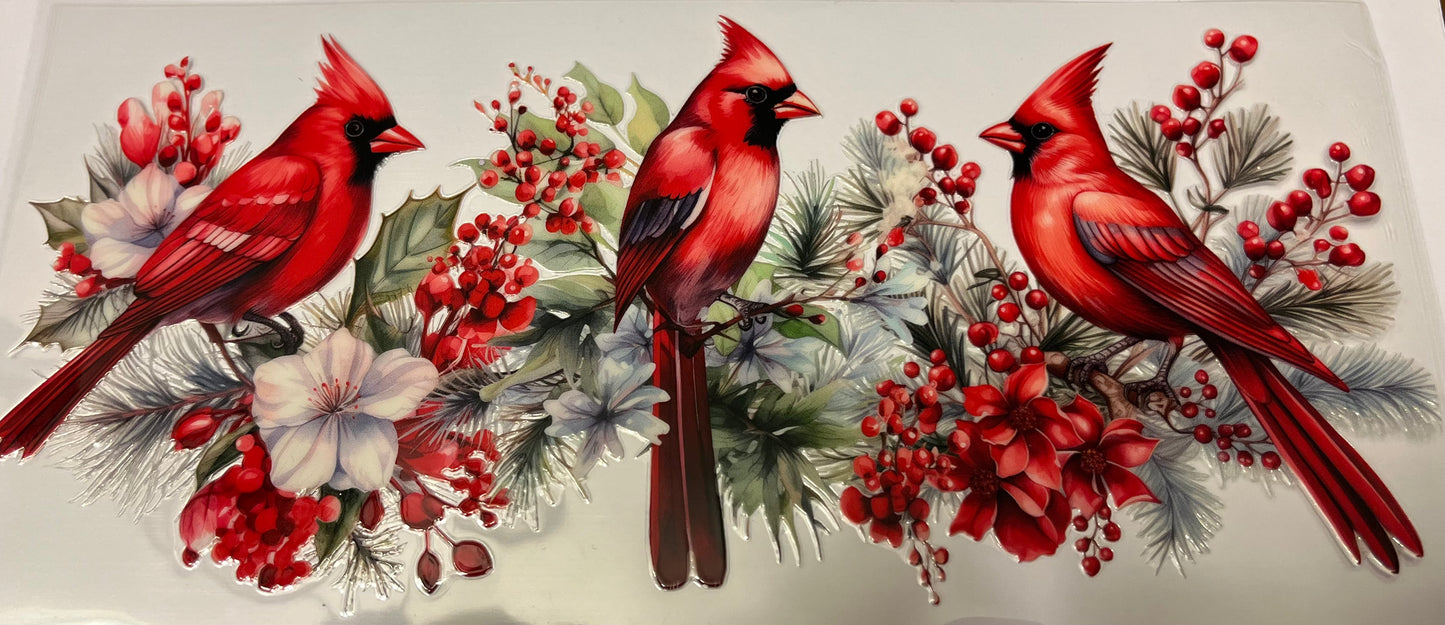 Red Robin With Holly Branch