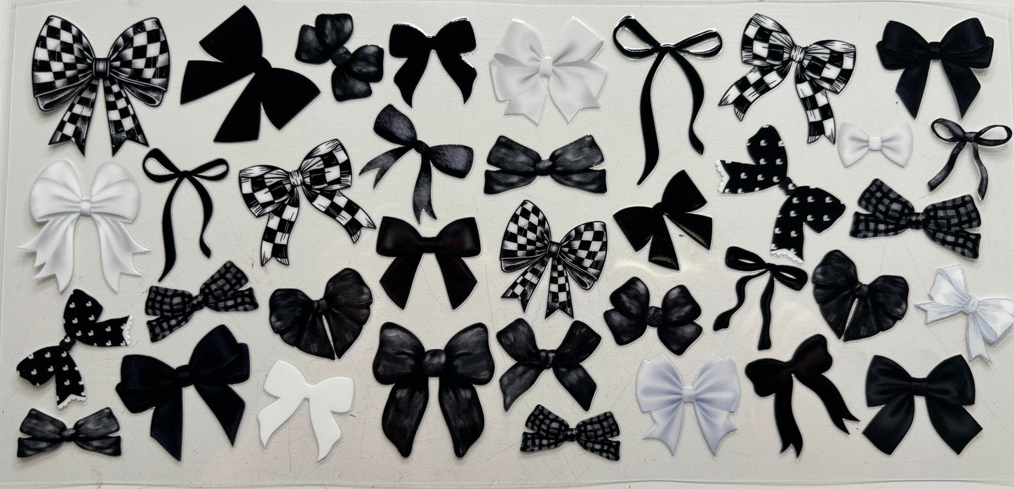 Black, White and Checkered Bows