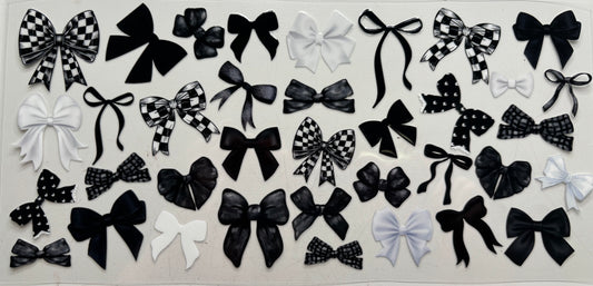 Black, White and Checkered Bows