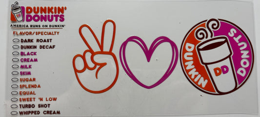 Dunkin’ Donuts Peace and Love
