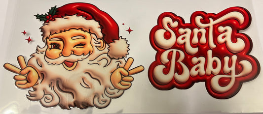 Santa Baby Peace Sign