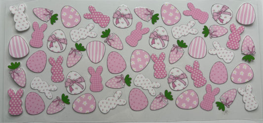 Pink and White Peeps and Eggs
