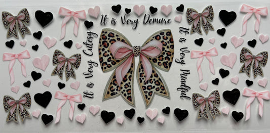 Demure Leopard Bows