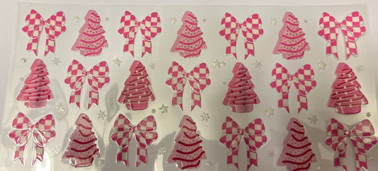 Light Pink Lil Deb & Checkered Bows