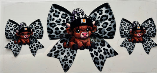 Leopard Bow Carhart Cow