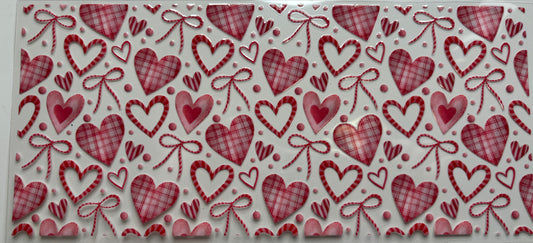 Plaid Hearts and Bows