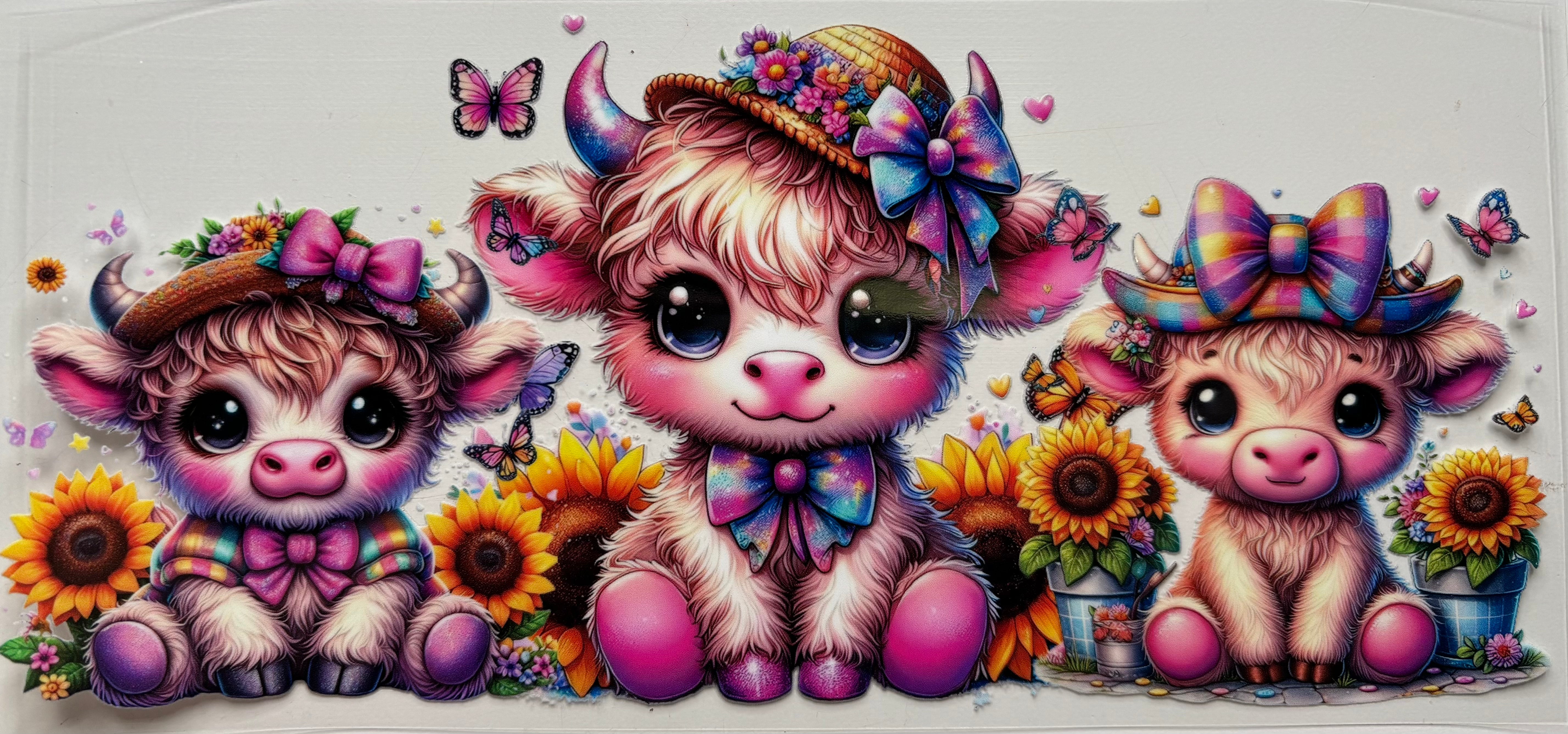 “Lisa Frank” inspired Cows – Fizzy Treasures Tumblers