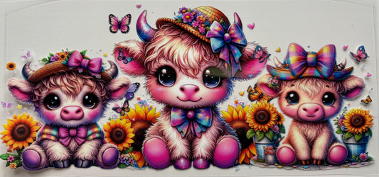 “Lisa Frank” inspired Cows