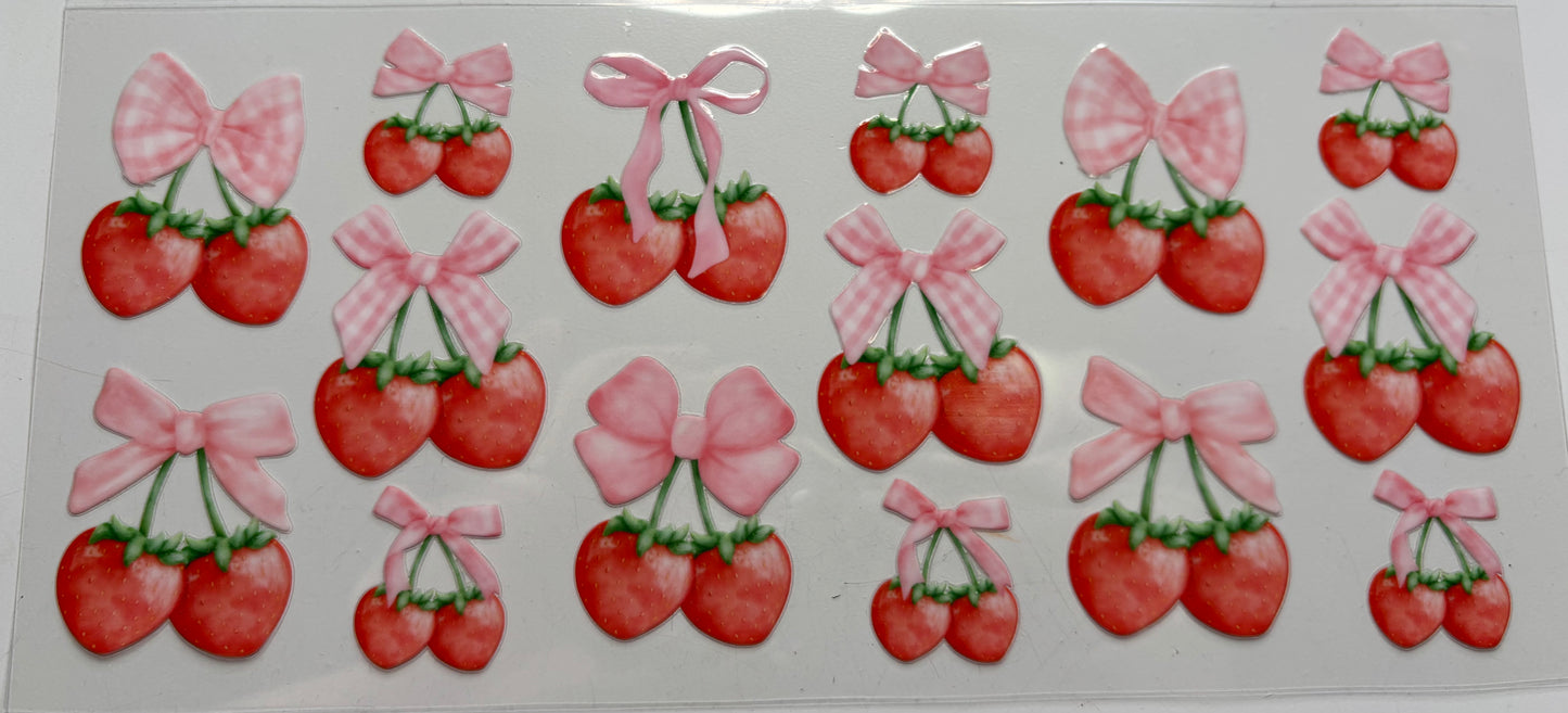 Strawberry Cherry Bows