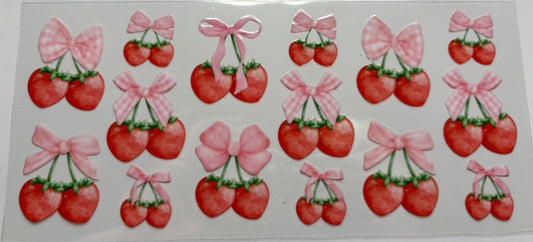 Strawberry Cherry Bows