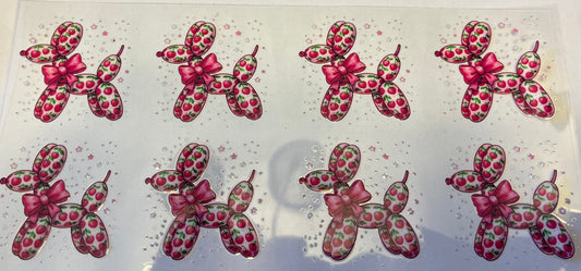 Strawberry Balloon Dog