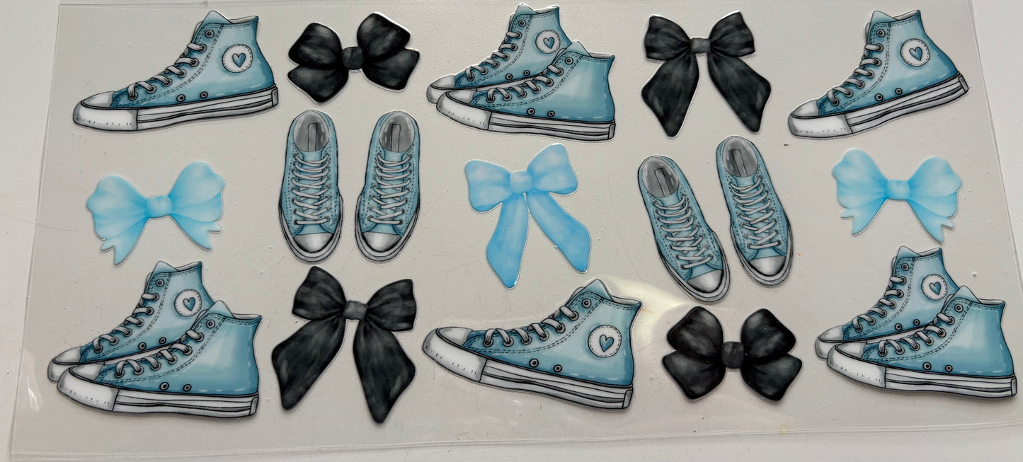 Sneakers and Bows (blue)