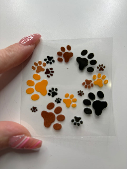 Paw Print Lid Decal