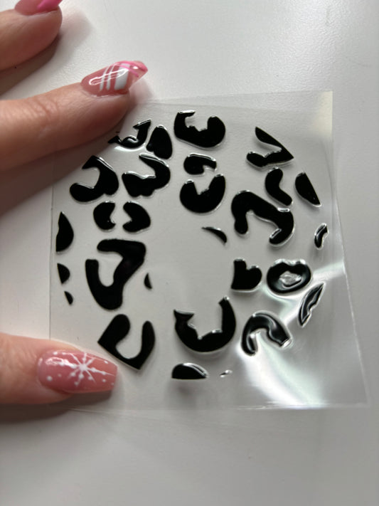 Leopard Print Lid Decal