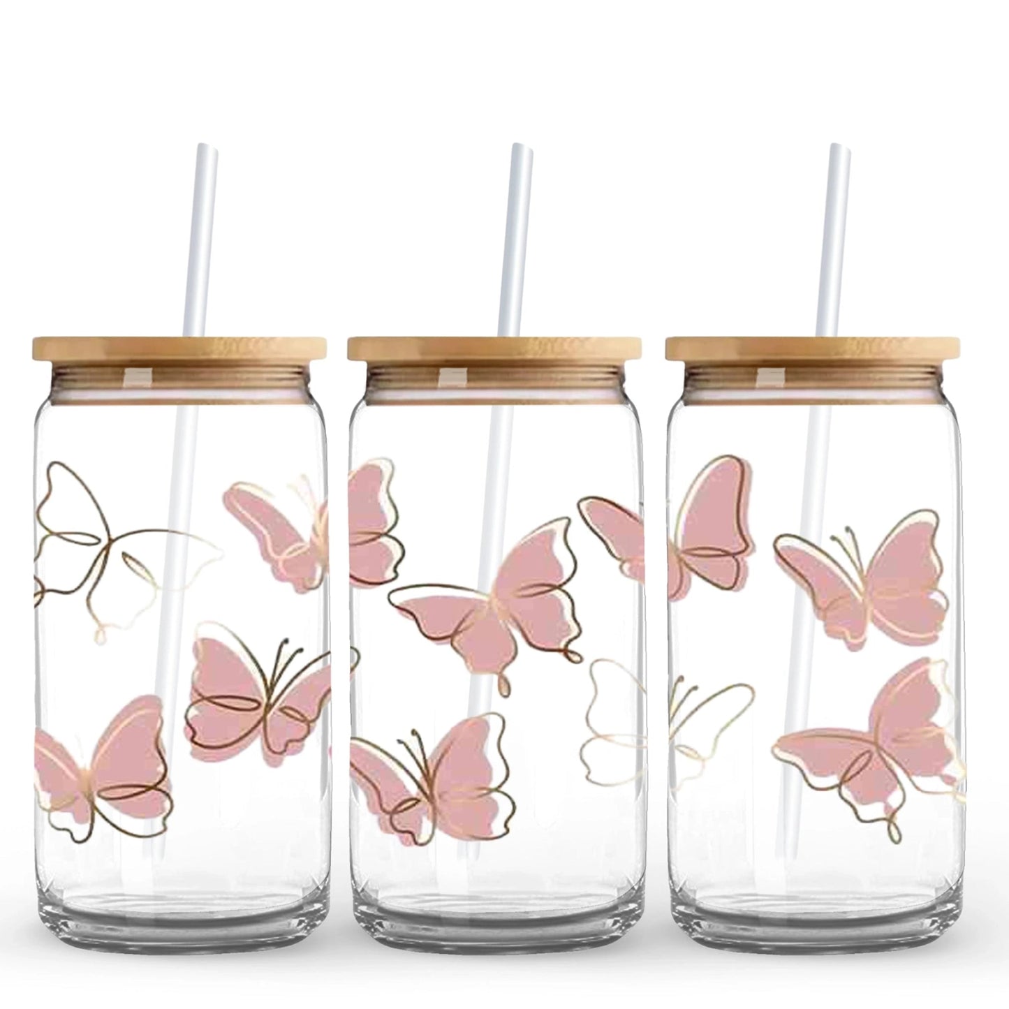 Pink and Gold Butterflies