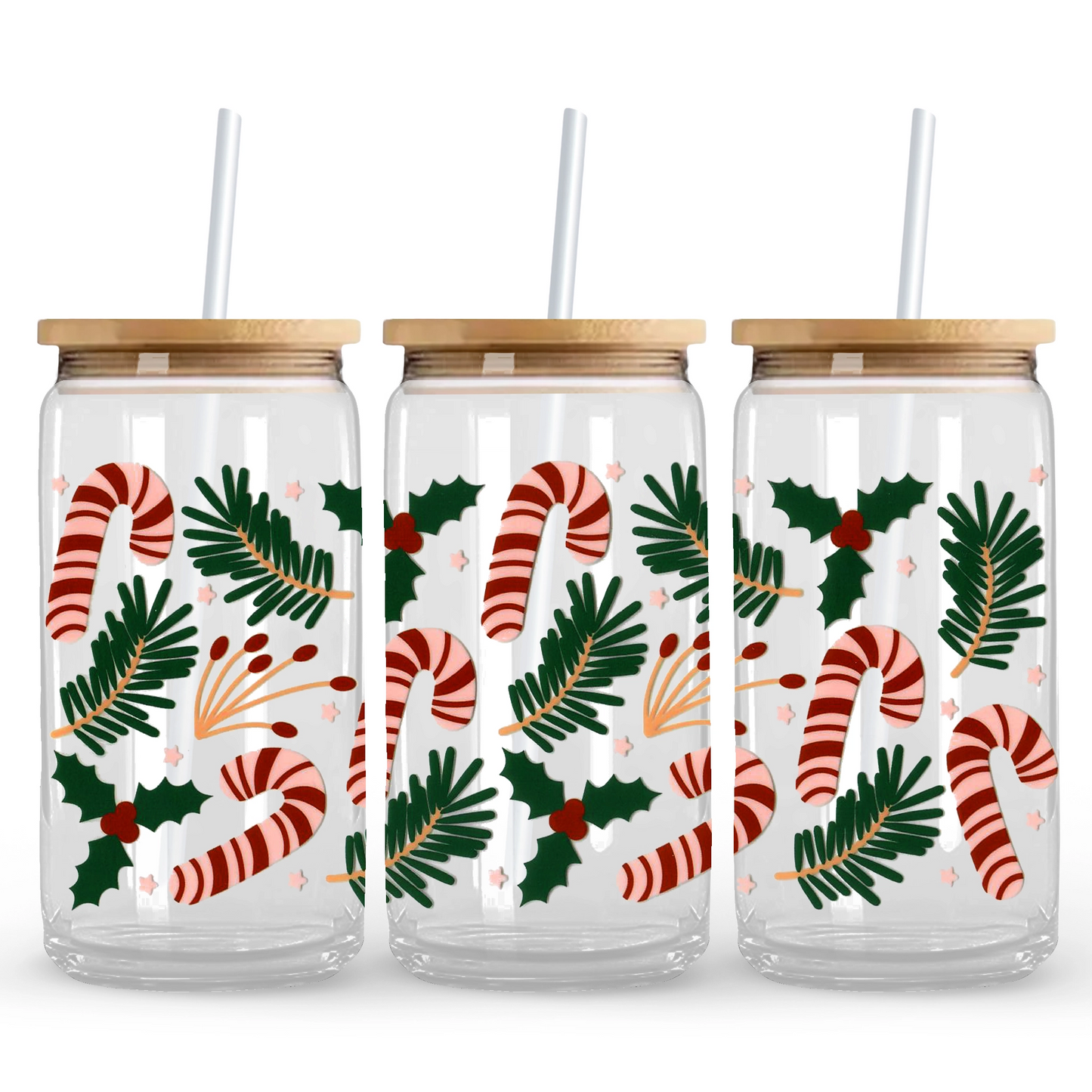Candy Cane and Holly