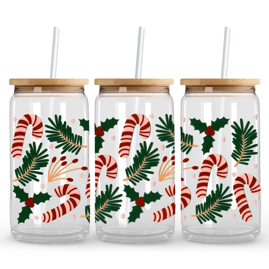 Candy Cane and Holly