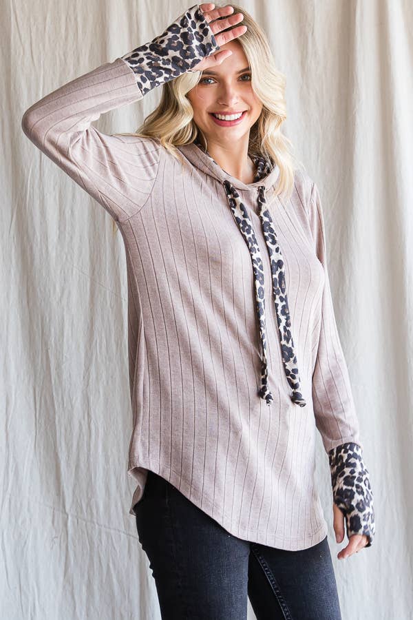 Casual Everyday Animal Print Hoodie