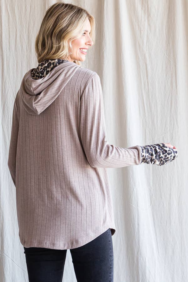 Casual Everyday Animal Print Hoodie