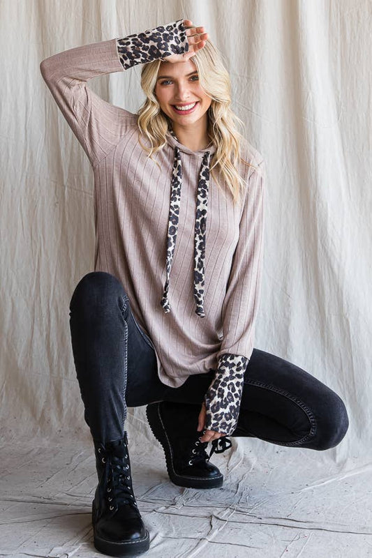 Casual Everyday Animal Print Hoodie